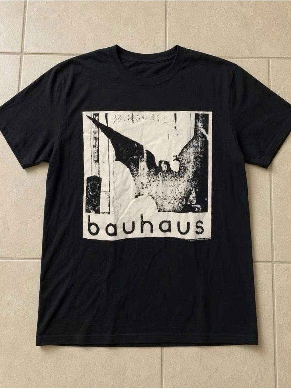 Black Bauhaus Graphic Short Sleeve Tee